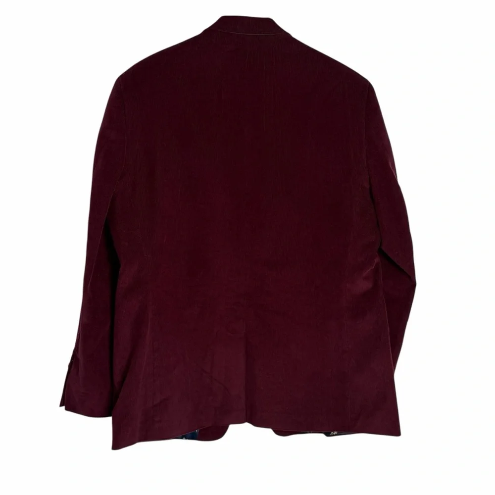 Lauren Ralph‎ Lauren Burgundy Corduroy Blazer